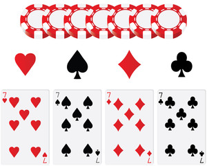 Game cards vector
