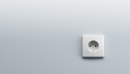 white wall outlet