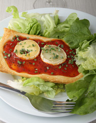 chèvre chaud et salade