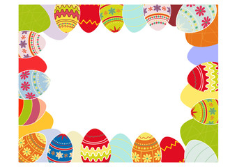 Easter eggs frame