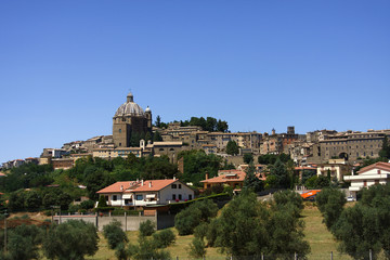 Fototapeta na wymiar Montefiascone, panorama z katedry