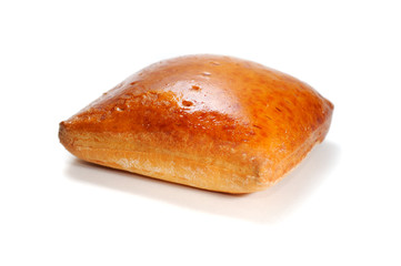 Stuffed Bun Isolated on White Background