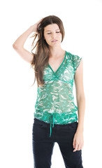 Fototapeta premium woman fashion isolated