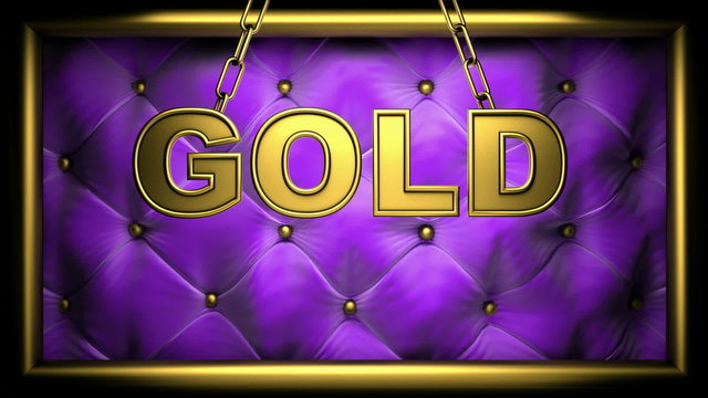 gold on velvet background