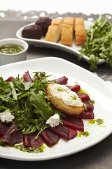 Beetroot salad with sauce