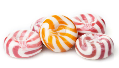 candies stack isolated on a white background