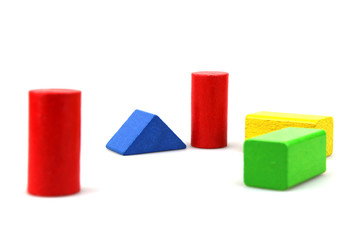 Wooden building blocks