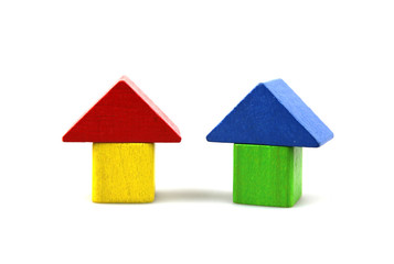 Wooden building blocks