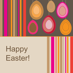 Brown Easter card