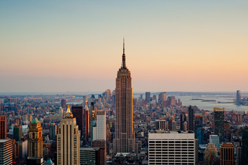 Fototapeta premium Sunset in New York City