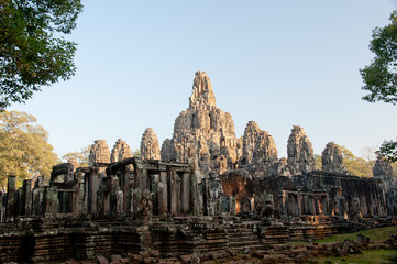 Fototapeta na wymiar Bayon temple in Angkor, Cambodia