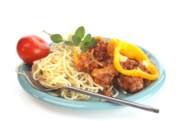 Italian food on a dish