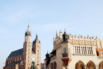 Marienkirche und Bürgerhaus Krakow