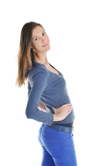 Fototapeta premium woman fashion isolated