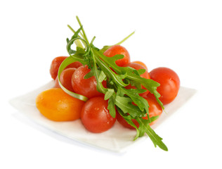 Tomatoes and salad