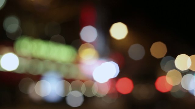 street bokeh at night