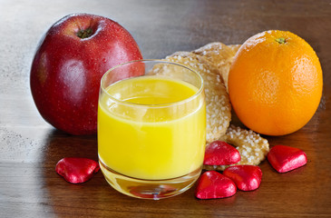 Juice,apple and orange