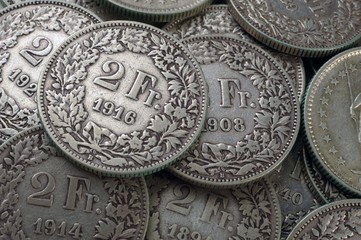 pièces de monnaie Suisse