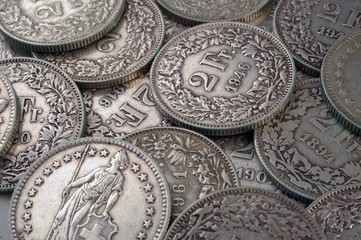 pièces de monnaie Suisse