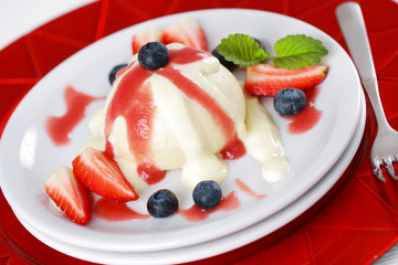 Dumplings with strawberry - knoedel