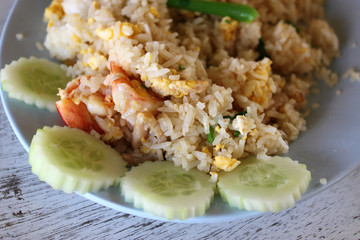 Khao Phat kung - Thai fried rice with shrimp