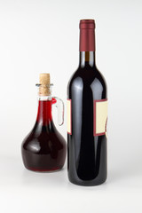 bottiglia di vino e aceto