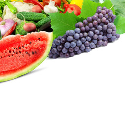 Fresh fruits and vegetables