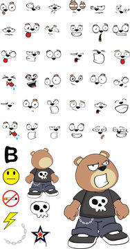 teddy bear kid cartoon set8
