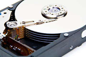 Offene Festplatte Datenspeicher