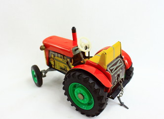 tracteur en fer, jouet
