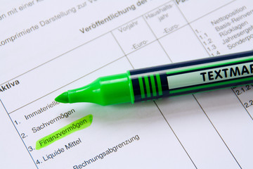 Finanzvermögen Taschenrechner Börse Investment