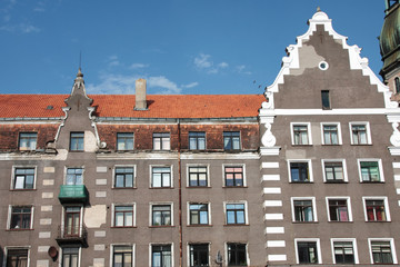 antico edificio a riga in lettonia
