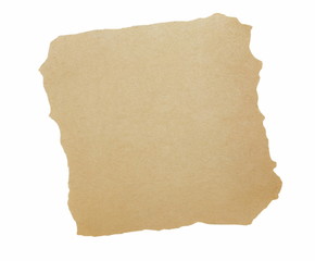 Obraz premium old paper scraps isolated on white background