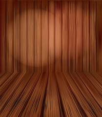 wooden planks interior with Illuminated