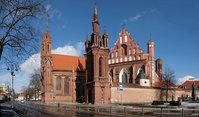 Fototapeta na wymiar Anna Wilno, miasto, Kościół