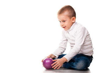 Fototapeta premium Cute little boy