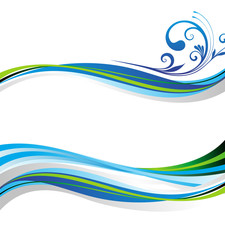 Summer natural illustration