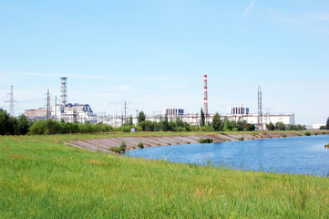 Fototapeta na wymiar Czarnobyl elektrownia atomowa, po katastrofie nuklearnej