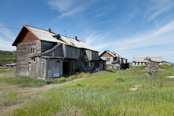 Общий вид посёлка Териберка в Мурманской области