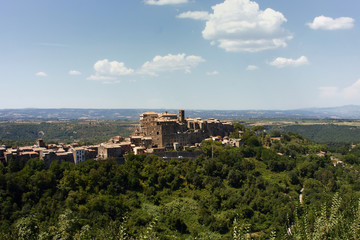 Fototapeta na wymiar Lazio, Bomarzo dawnej wsi z pałacu rodziny Orsini