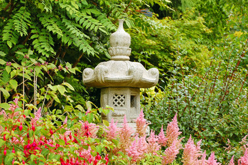 Japanese garden in springtime