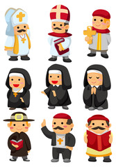 cartoon priest icon