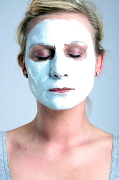 portrait with face mask