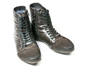Leather men's shoes