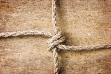 Fototapeta na wymiar Rope with knots