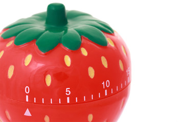 Original kitchen clock in form strawberry