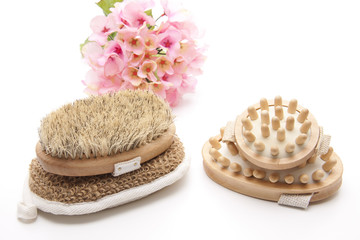 Verschiedene Rückenbürsten