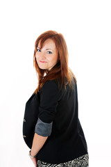 Junge Frau elegant gekleidet 383