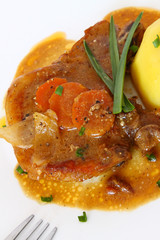 schweinekotelett,gemüse