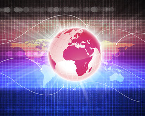 Abstract image of a social network